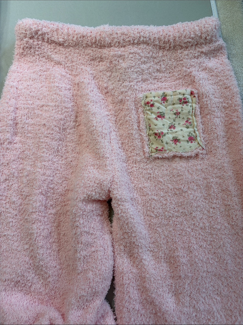 NWT POL Solid Adjustable Drawstring Waist Pink Casual FLUFFY Sweater Pants - Picture 6 of 8